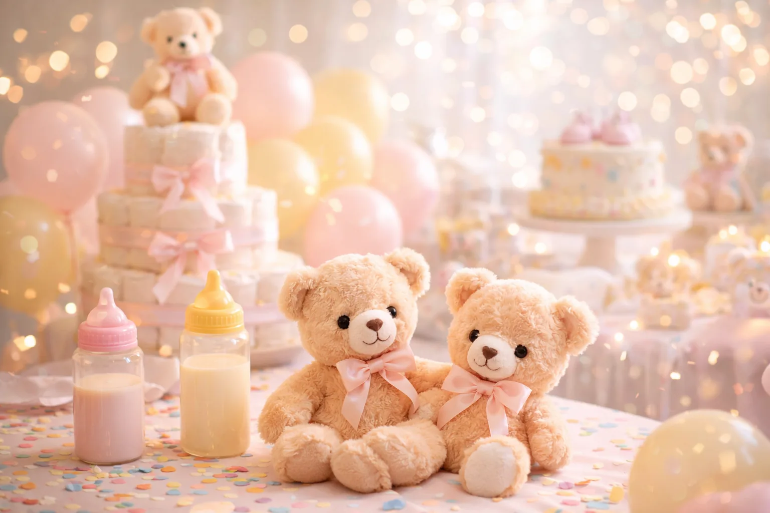 Inspiración de decoración para un baby shower